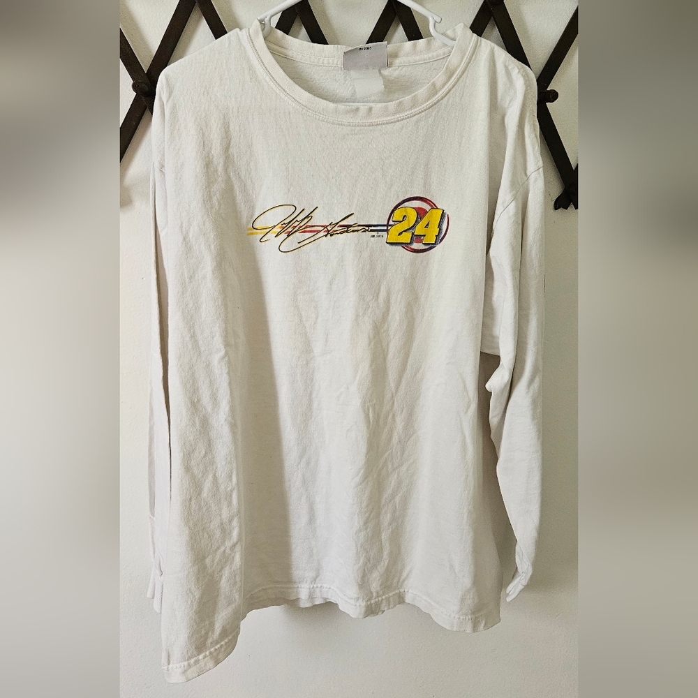 JEFF GORDON #24 DUPONT LONG SLEEVE WITH DESIGN NASCAR RACING L